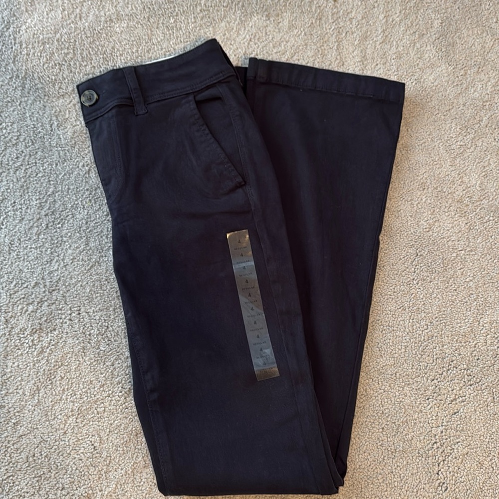 NWT American Eagle Kickboot Stretch Navy Sz 4R